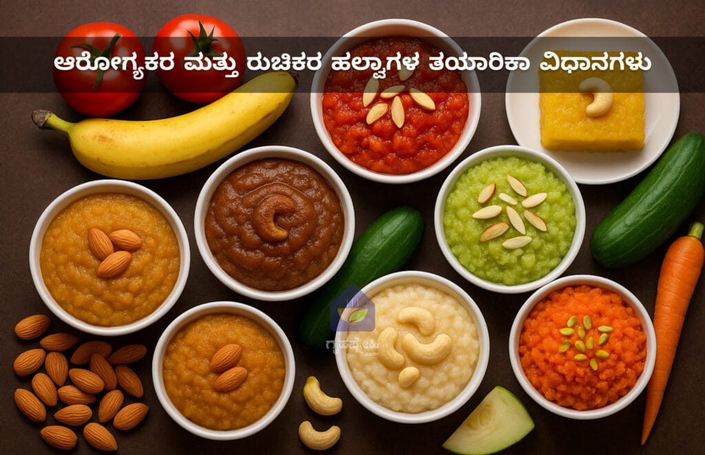 ವಿವಿಧ ಆರೋಗ್ಯಕರ ಮತ್ತು ರುಚಿಕರ ಹಲ್ವಾಗಳ ತಯಾರಿಕಾ ವಿಧಾನಗಳು