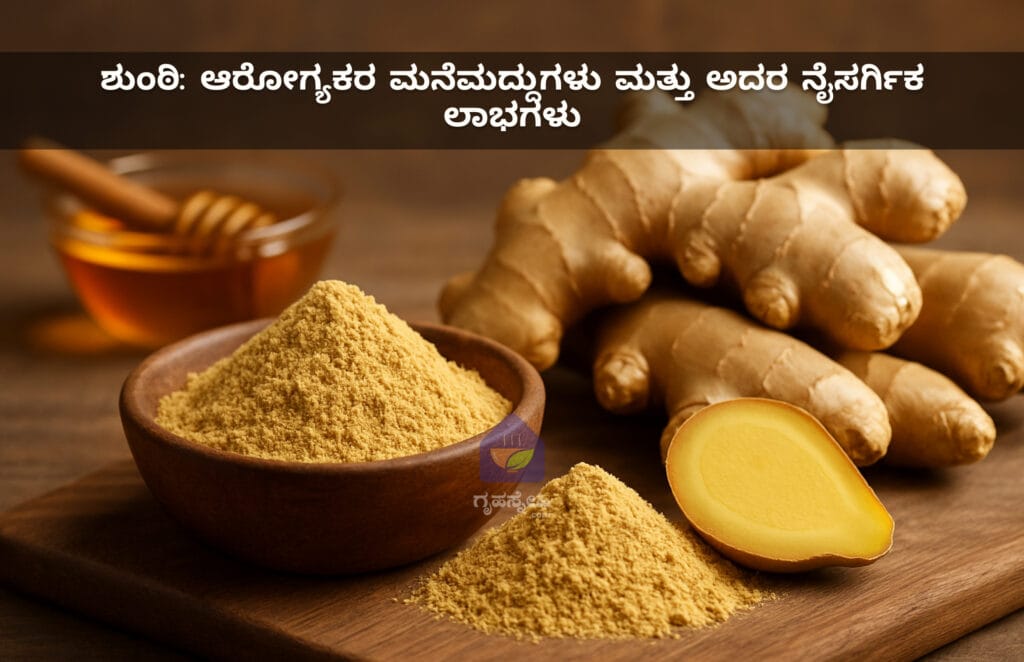 ಶುಂಠಿ: ಆರೋಗ್ಯಕರ ಮನೆಮದ್ದುಗಳು ಮತ್ತು ಅದರ ನೈಸರ್ಗಿಕ ಲಾಭಗಳು