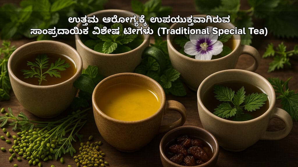 ಉತ್ತಮ ಆರೋಗ್ಯಕ್ಕೆ ಉಪಯುಕ್ತವಾಗಿರುವ ಸಾಂಪ್ರದಾಯಿಕ ವಿಶೇಷ ಟೀಗಳು (Traditional Special Tea)