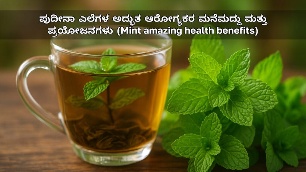 ಪುದೀನಾ ಎಲೆಗಳ ಅದ್ಭುತ ಆರೋಗ್ಯಕರ ಮನೆಮದ್ದು ಮತ್ತು ಪ್ರಯೋಜನಗಳು (Mint amazing health benefits)